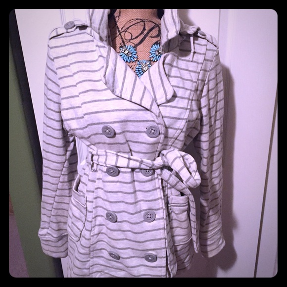 Sweatshirt pea coat