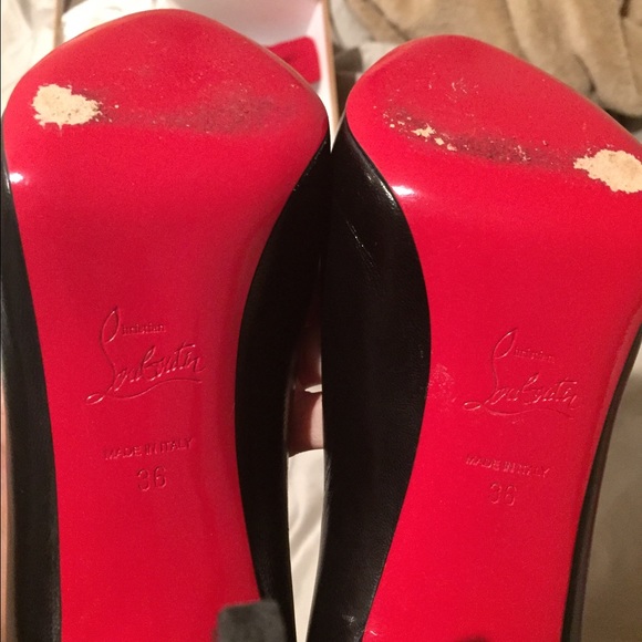 Christian louboutin new declin 120 KID blk leather - Picture 3 of 4