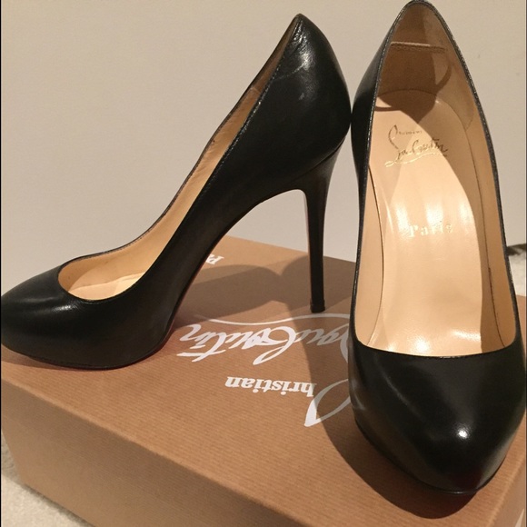 Christian louboutin new declin 120 KID blk leather - Picture 4 of 4