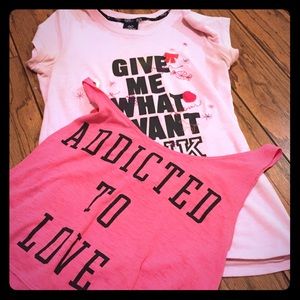 Pink t shirt bundle
