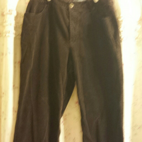 Brown corturoy liz clairborne pants