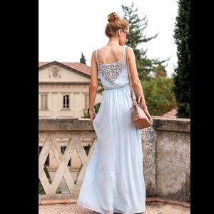 Zara baby blue maxi dress