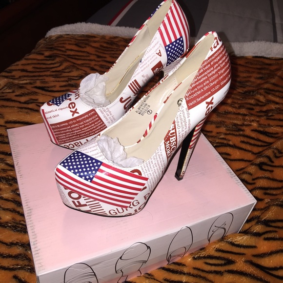 American flag shoes will go great with/jeans👖 - Picture 2 of 3