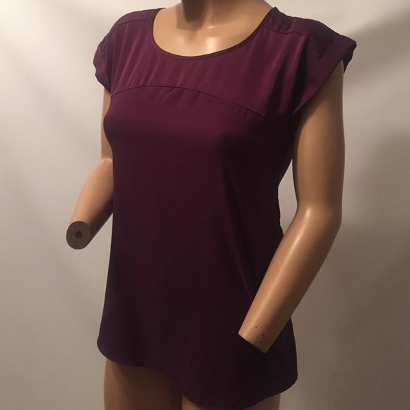 Express silky plum top small  blouse tank