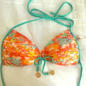 Multi-colored Luli Fama push up Swimsuit top