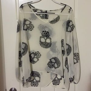 Love Culture Sugar Skull blouse