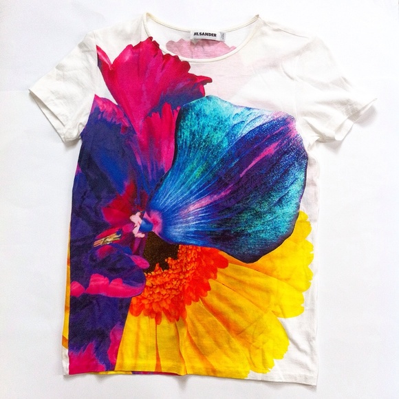 SOLD! Jil Sander Colorful printed T-Shirt - Picture 1 of 3