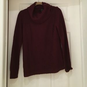 Maroon cowl neck sweater
