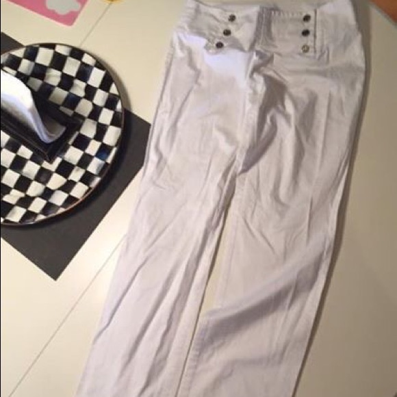 Tory Burch white sailor pants