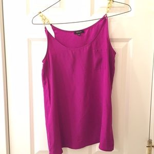 Dressy magenta tank top