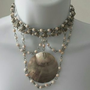 Shell and Beaded Choker