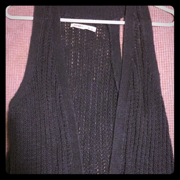 Crotchet gray sweater vest