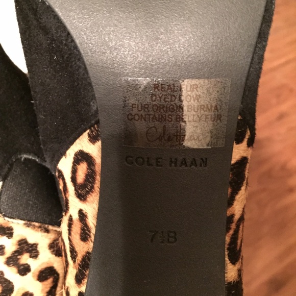 🚫SOLD IN BUNDLE!🚫 Cole Haan leopard shooties - Picture 4 of 4