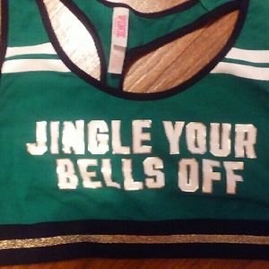 Pink christmas edition sports bra