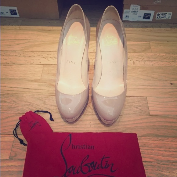 Christian Louboutin Shoes - Bianca 140 nude. with dust bag/extra heel taps