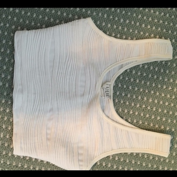 LA Hearts White Crop Top - Picture 1 of 1