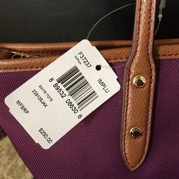 *Sold* NEW Coach Tote - Picture 3 of 4