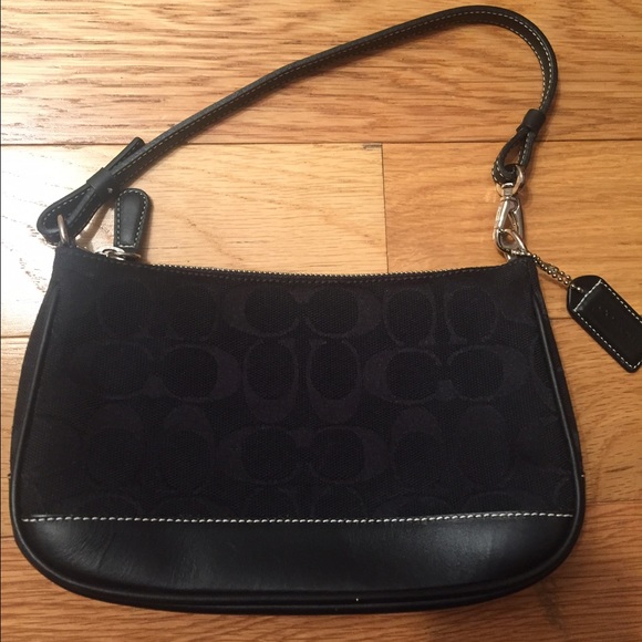Small black Coach purse - authentic
