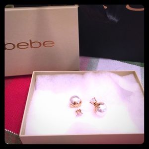 Bebe double earrings brand new never worn