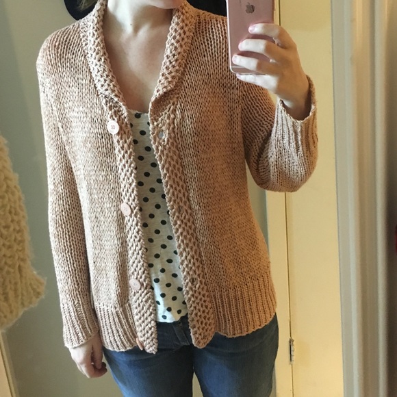 Large knit cardigan