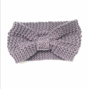 Grey Knit Ear Warmer