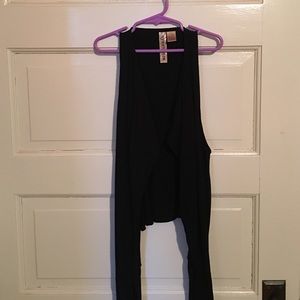 Black tank cardigan