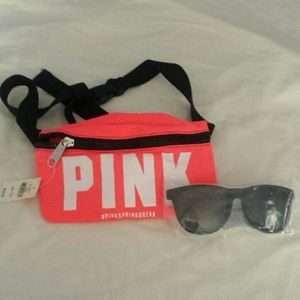 Victoria's Secret Pink Fanny Pack and Sunglasses