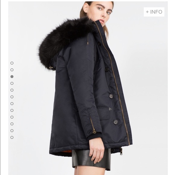 Zara Quilted Parka -brand new - Picture 2 of 4