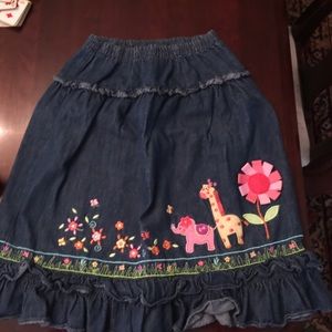 Youth jean skirt