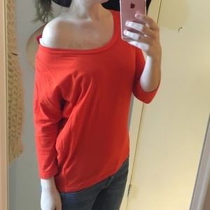 Slouchy orange tee