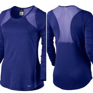 • Nike DRI-FIT Crew Long Sleeve Top