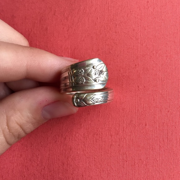 Sterling silver hand made spoon ring!