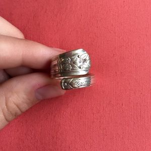 Sterling silver hand made spoon ring!