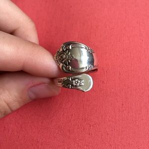 Real sterling silver spoon ring!
