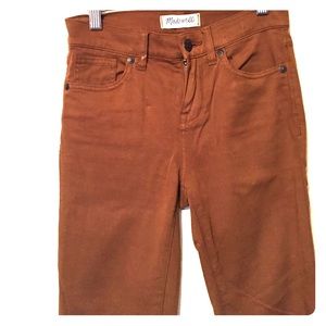 Madewell high riser skinny sateen jeans