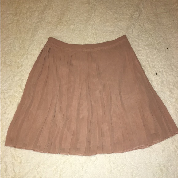Blush pink Lauren Conrad pleated skirt.
