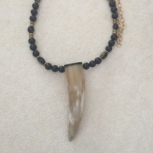Horn necklace