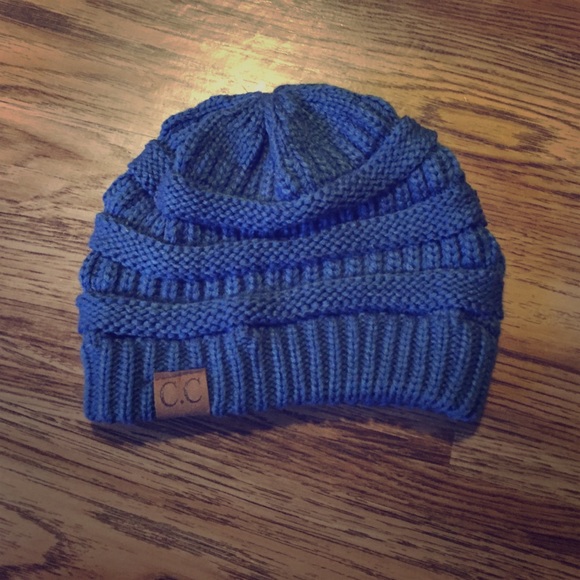 Blue Knit Hat