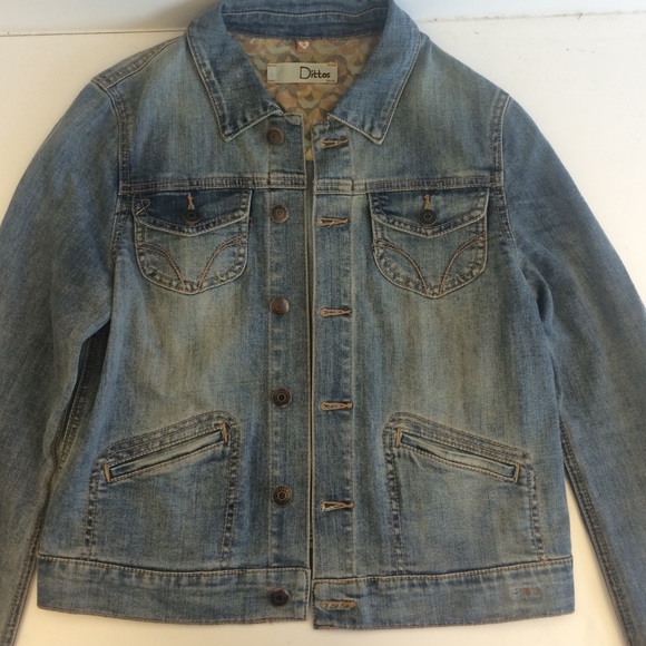 Dittos Medium Wash Denim Jacket - Picture 2 of 4