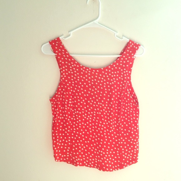 Polka dot red mini shirt