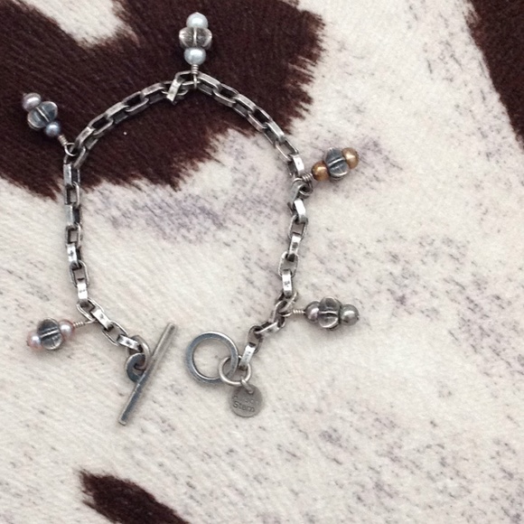 Allison Stern design SS & pearl bracelet bracelet