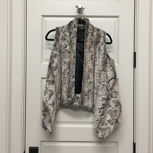 Faux fur vest
