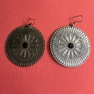 Silver earrings! American eagle!