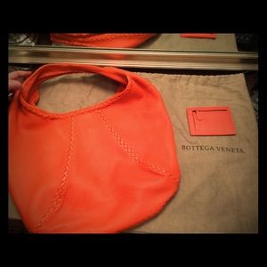 Bottega Veneta Cervo Large Hobo Bag Tangerine