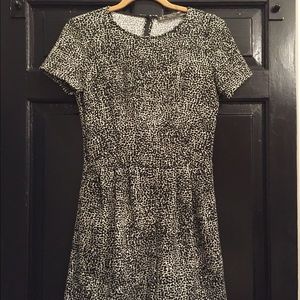 Zara Trafaluc Black and White Spotted Romper