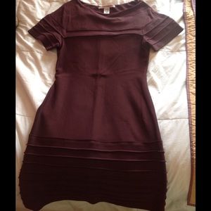 Diane Von Furstenberg plum dress