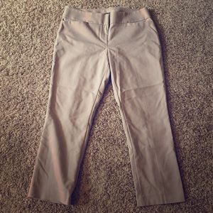 Khaki Julie Straight Loft Pants