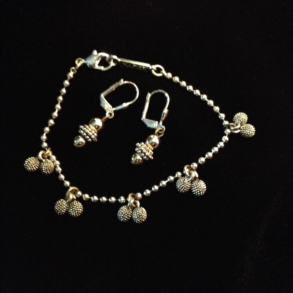 Napier bracelet and earrings set