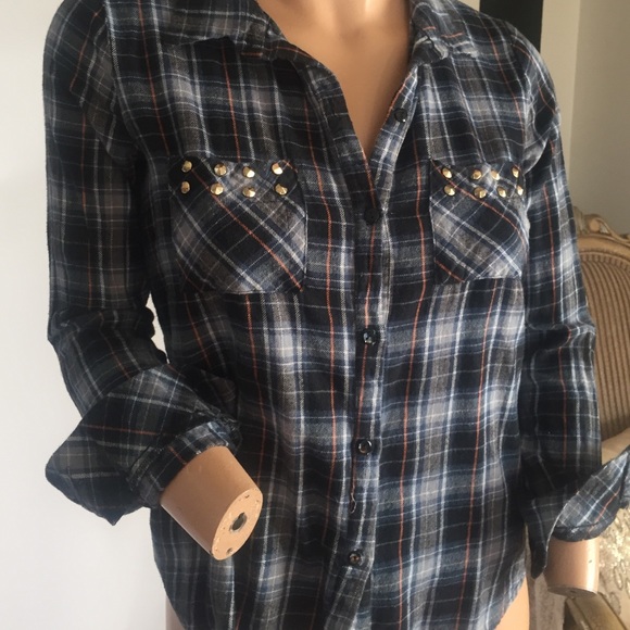 Solemio medium flannel studded rhinestone