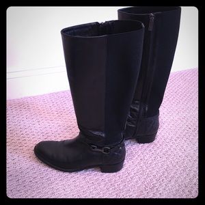 Aquatalia leather black knee high boots ⚫️⚫️